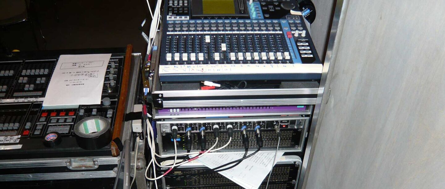 学園祭音響_ミキサー回り
